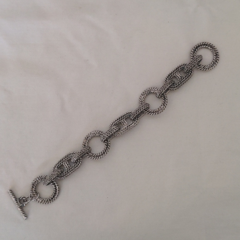 Fab Silver "Rope" Bracelet - Picture 5 of 5